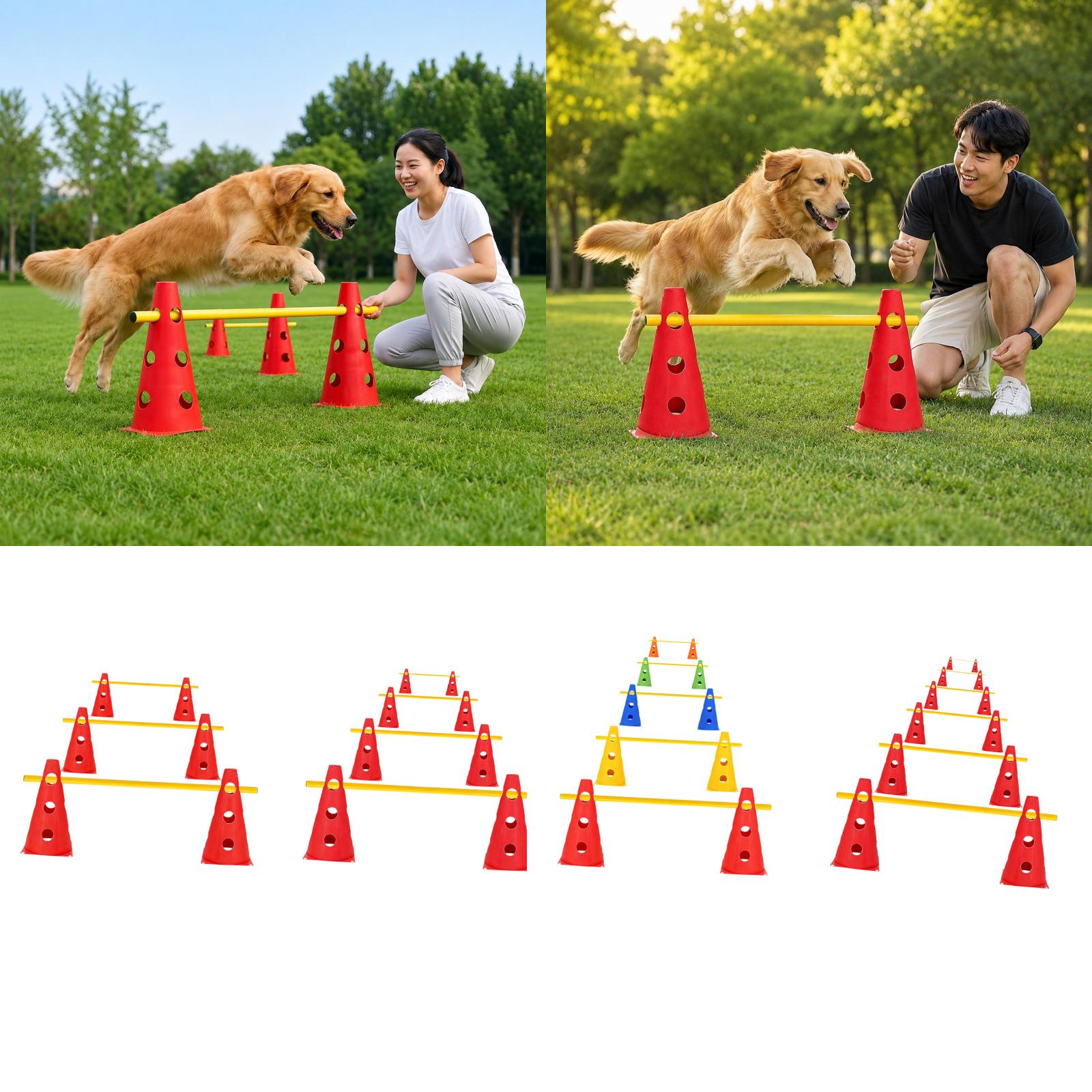 Agility Hurdle Set - Köpekler için Çeviklik Egzersizi PVC Engel