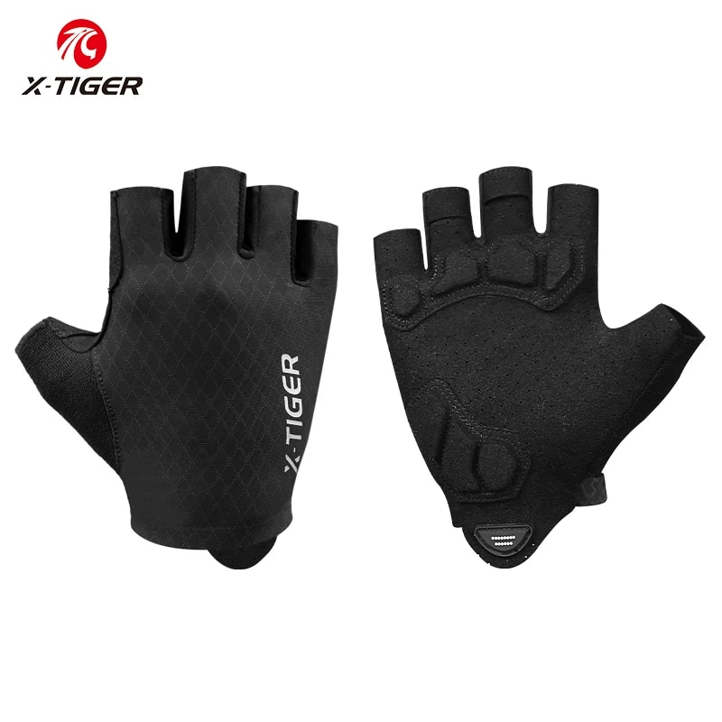 X Sports Equipment - X-TIGER bisiklet eldiveni yarım parmak darbeye